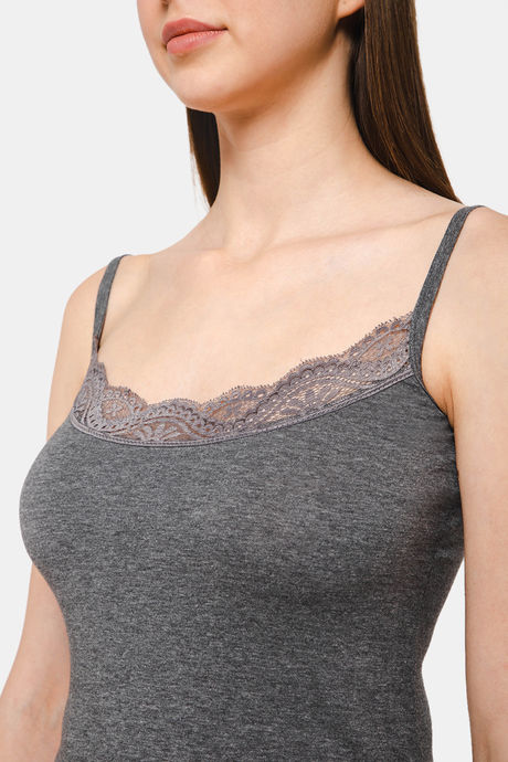 Intimacy Cotton Camisole - Anthra Melange — image 6
